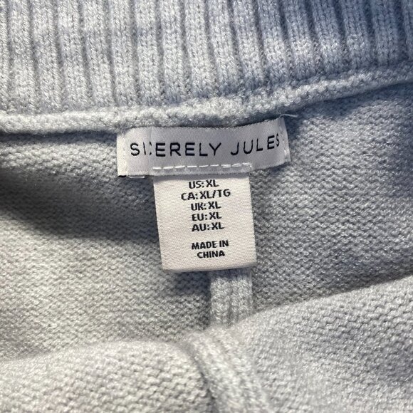 Sincerely Jules Flare Pants Gray Ribbed Waist Cozy Lounge Pull On Size XL - Picture 11 of 12